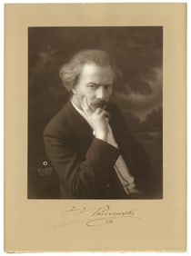 Pianist Ignacy Paderewski Signed Photograph - Huge 4" Signature!