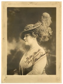 Lillian Russell Oversized Signed Photo - Stunning!