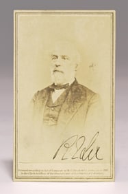 Robert E. Lee Signed Rare Vintage Mathew Brady Carte-de-Visite