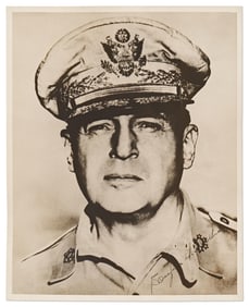 Douglas MacArthur Signed Photo as 5-Star Army General