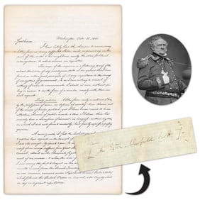 Winfield Scott Signed Circular Drumming Up Support For His 1844 Whig Presidential Bid, Dated 6 Weeks