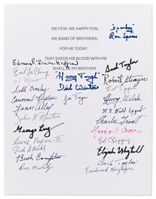 Superb World War II, "Easy Company" Paratroopers, "Band of Brothers," 26 Signatures, JSA