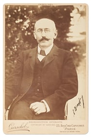 Alfred Dreyfus Signed Cabinet Card Photograph