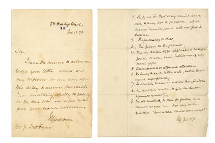 William Gladstone Offers Rules for a Good Life: "Prefer reality to show, The future to the