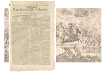 Toussaint Louverture Freed Slave Presents His Constitution for Haiti -- Very Early Report in Rare