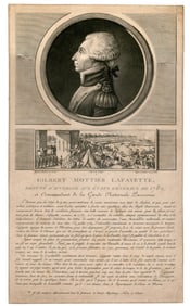 Gilbert Mottier Lafayette Handsome Print from "Complete Collection of Historical Paintings from the