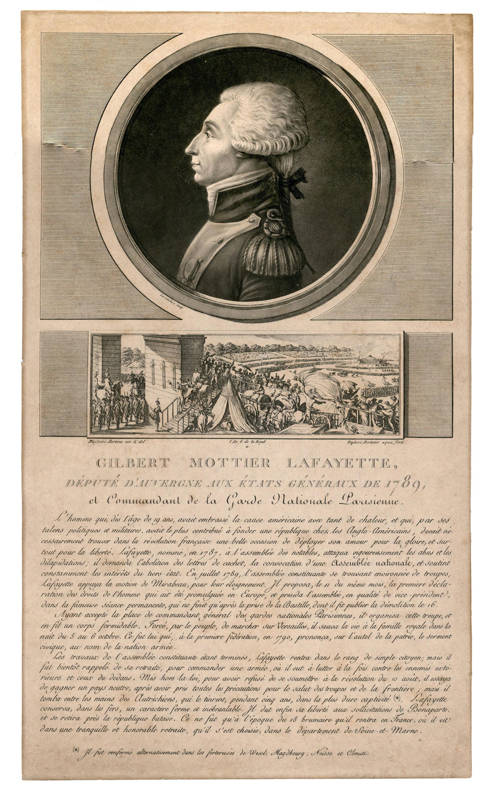 Gilbert Mottier Lafayette Handsome Print from "Complete Collection of Historical Paintings from the (1 of 3)