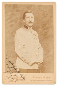 Extremely Rare Cabinet Card Signed By Georges Picquart, Dated Shortly After His Release From Prison