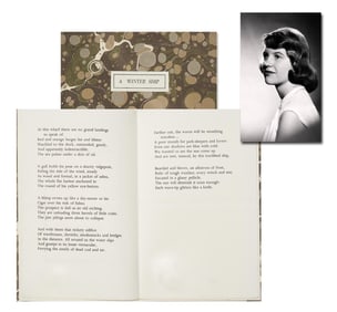 Sylvia Plath 1st Separately Published Work, "A Winter Ship", Personally Owned