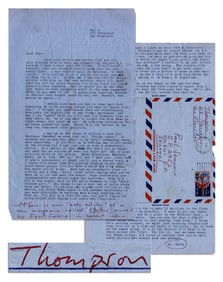 Hunter S. Thompson TLS on the Day His Hell's Angels Article Debuted, With 17 Word Handwritten
