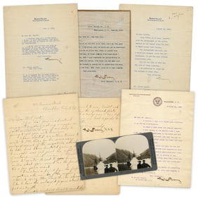 Robert Peary Correspondence Exchanged With Expedition Artist, 1893-1912, With Bonus Greenland