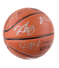 2012-2013 LA Lakers Team Signed Ball, inc. Kobe Bryant, Steve Nash & 13 More, PSA/DNA