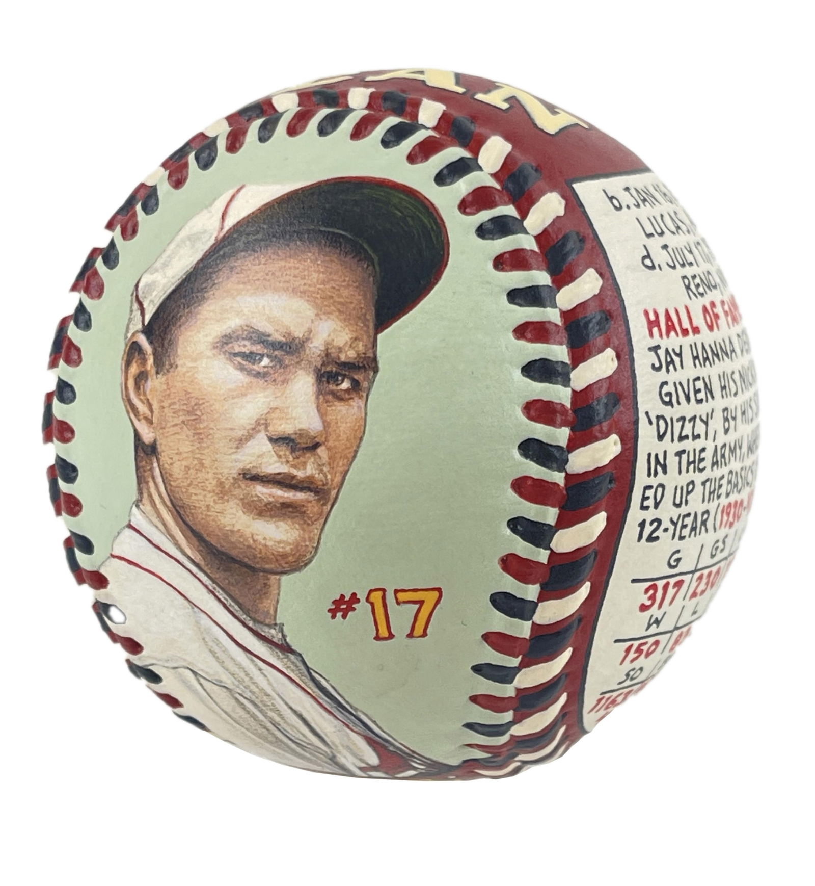 Dizzy Dean Original Artball® by Monty Sheldon - Incredible & Unique Sports Art!: Monty Sheldonn.p., June 28, 2000Dizzy Dean Original Artball® by Monty Sheldon - Incredible & Unique Sports Art!ArtA superb piece of original sports artwork, a hand-painted Monty Sheldon Artball&#