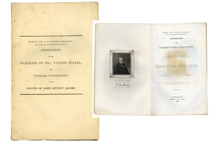 John Quincy Adams "Token of a Nation's Sorrow" 1848 Imprint
