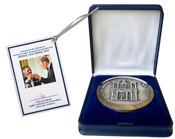 King Hussein Gifts Gerald Ford a Unique Medal Ex. Doyle, Ford Estate
