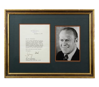 Gerald Ford TLS Accepting Generous Gift for His Sports Collection