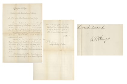 Rutherford B. Hayes Presidential Pardon from 1877, PSA Authenticated