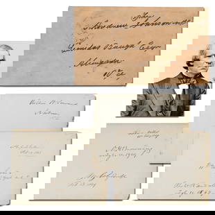 Andrew Johnson Signed FF Envelope With Signatures of (7) Presidential Cabinet Members: Andrew Johnsonvarious, ca. 1850s/1860sAndrew Johnson Signed FF Envelope With Signatures of (7) Presidential Cabinet MembersArchiveAndrew Johnson (1808-1875). A free franked envelope signed and address