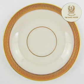 Lyndon B. Johnson-Era White House Lenox Saucer, Ex-Seeley Collection