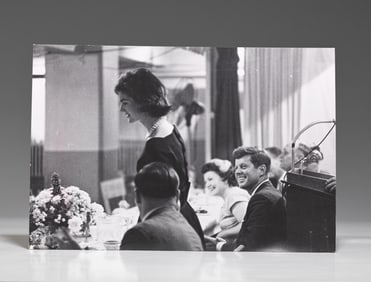 John & Jackie Kennedy, Beautiful Vintage Photo by Camelot Photographer Mark Shaw With Rare Studio