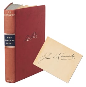 John F. Kennedy Signed 1st Edition of His 1st Book, "Why England Slept"