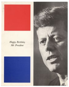 JFK/Marilyn Monroe: Sought-After program to the 1962 JFK Birthday Bash