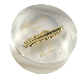 John F. Kennedy PT-109 Paperweight, Gifted Exclusively to 1960 DNC Delegates