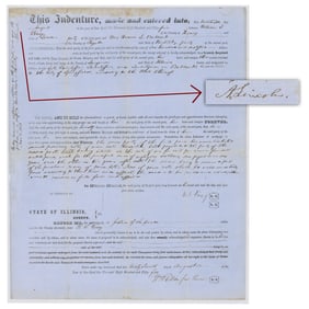 Lincoln Signs Plus 192 Words, Women's Land Rights, Real Estate Agent Sells Springfield Land For Mary