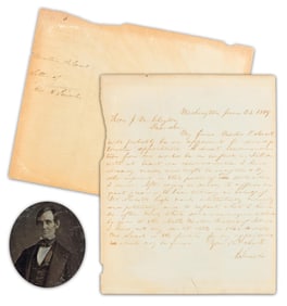 Lincoln, Slavery Association Writes to the Secretary of State Recommending a Whig Ally from Illinois
