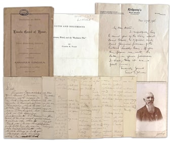 Lincoln Avoids Assassination - Engineer & Firemen Tell Story of Taking Him Quietly to Philadelphia