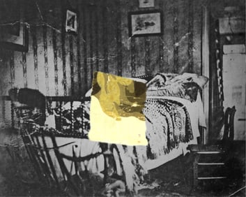 A. Lincoln Death Room Wallpaper Swatch From Peterson House