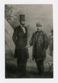 Lincoln & McClellan Antietam Photo, Meserve Printed & Collected - Rarest of These Battlefield Views