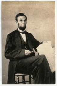 Abraham Lincoln, Gardner's First Sitter! Meserve Printed & Collected