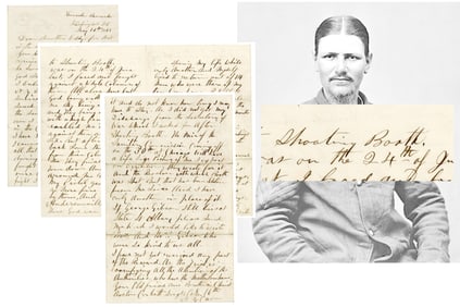 Boston Corbett Twice Mentions "Shooting Booth" and Collecting His Reward, Just Weeks After Booth's
