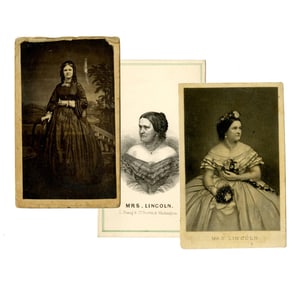 Three CDVs of Mary Todd Lincoln and Possibly Her Eldest Sister