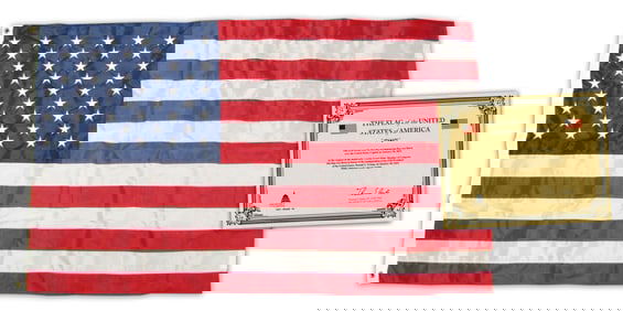 Donald Trump 2nd Inauguration U.S. Capitol-Flown Flag, With Ties to CA Republican Congresswoman