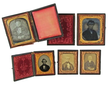 Mid-19th C. Photograph Collection (4 Pcs) Incl. Daguerreotypes & Ambrotypes