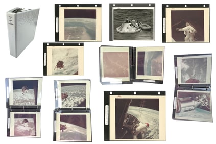Apollo 9 Launch Through Splashdown Album - 49 Photos Compiled by NASA Contract Engineer, Most Red