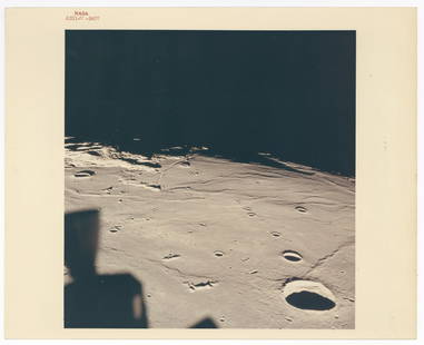 Apollo 11 Sea of Tranquility NASA Red Number Photo - Superb: Apollo 11n.p., ca. July, 1969Apollo 11 Sea of Tranquility NASA Red Number Photo - SuperbPhotographA spectacular NASA red number photograph taken during the Apollo 11 mission and showing the Sea of Tra