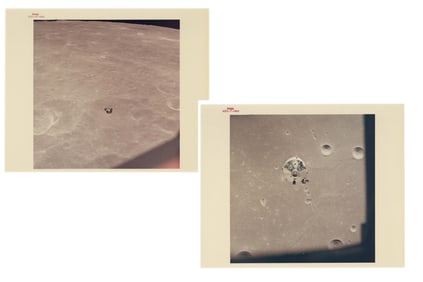 Apollo 11 Columbia & Lunar Module, NASA Red Number Photographs