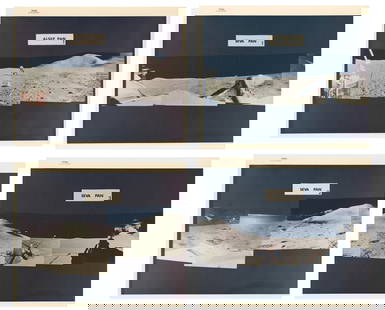 4 Apollo 15 NASA Red Number Panoramic Photos: Apollo 15n.p., ca. August, 19714 Apollo 15 NASA Red Number Panoramic PhotosPhotographA group of four NASA red number panoramic composite photographs taken during the Apollo 15 mission. Each is printed