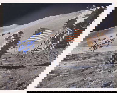 Dave Scott Apollo 15 Signed Photo - Salutes American Flag on Moon: Dave Scottn.p., n.d.Dave Scott Apollo 15 Signed Photo - Salutes American Flag on MoonSigned photographA super shot of Dave Scott standing on the moon and saluting the American flag, with the LEM seen