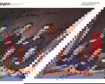 Space Shuttle Orbiter Signed NASA Photo