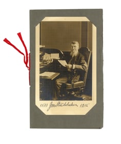 John Studebaker Signed Photo & Humorous Menu - Great Image and Presentation!
