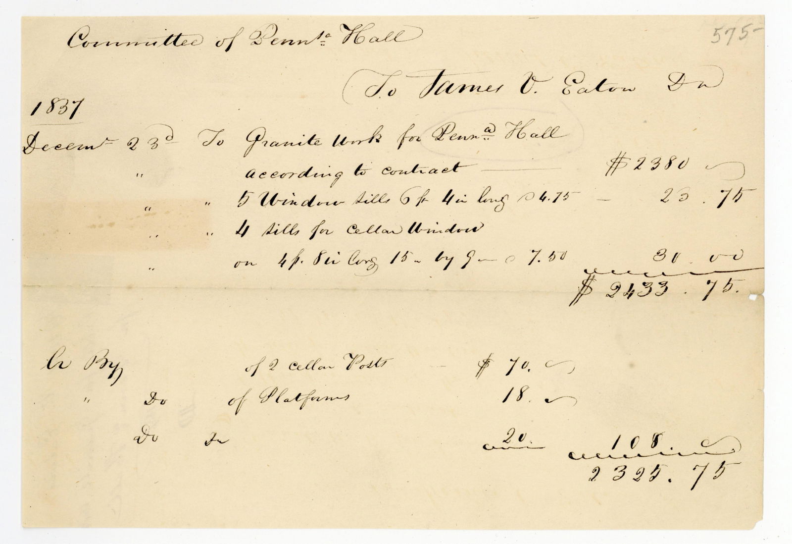 Slavery: The Building of Pennsylvania Hall, Site of Early Abolition Movement (1 of 2)