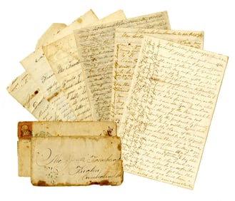 [Reconstruction] 5 ALS from 1866-1868 TX and AL, with 1 ALS Written 3 Weeks After Start of Civil War