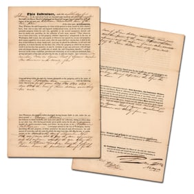Peter Force Very Boldy Signed Document as Mayor