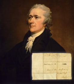 Alexander Hamilton Transmittal Cover Addressed All in His Hand with Philatelic Handstamp