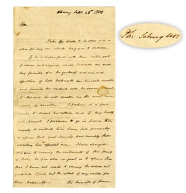 Philip Schuyler ALS on Wadsworth & Carter, among the Foremost Merchants and Financiers of the