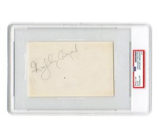 Humphrey Bogart Signed Slip, PSA/DNA Encapsulated and Graded